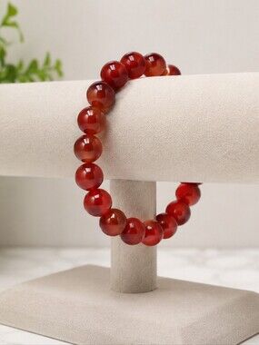 Red Beaded Stretch Bracelet - Women Jewelry